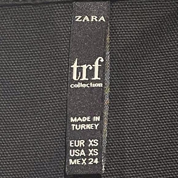 Zara Romper Dark Academia Minimalist Business Casual Comfort Tie Waist Black XS - Picture 3 of 5